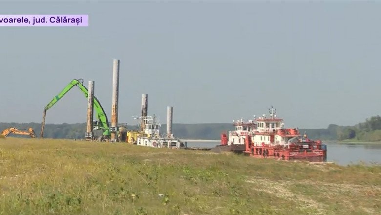 Operațiune în Dunăre: Apele Române scufundă patru baraje pentru răcirea reactoarelor de la Cernavodă