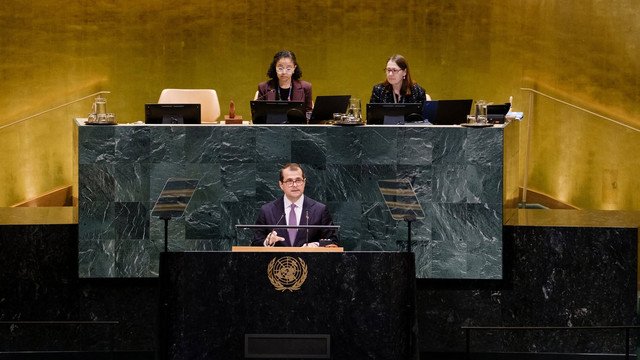 Premierul Vasile Tofan, discurs la ONU despre război, integrarea europeană și iarna dificilă