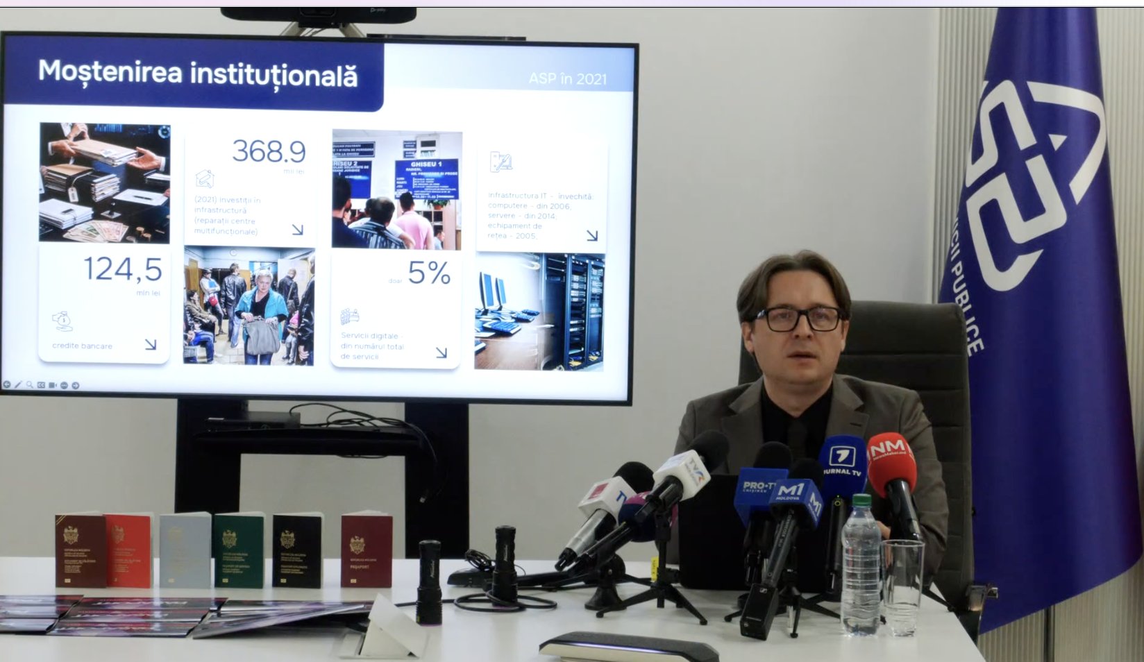 ASP a prezentat noul pașaport moldovenesc. Va fi eliberat din 15 octombrie și va costa cu 140 de lei mai puțin